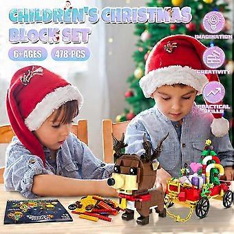 478-Piece Christmas Building Set - Create a Festive Reindeer Scene for Kids 6+ | Perfect Holiday Gift!