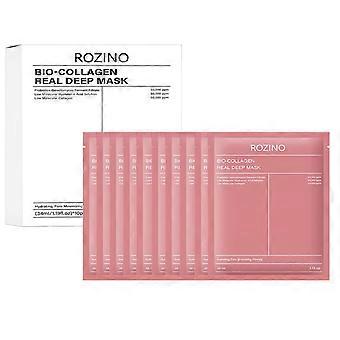 Bio Collagen Real Deep Mask 10-Pack Hydrating & Firming Collagen Face Mask for All Skin Types