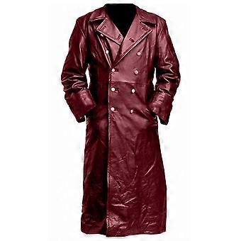 Heren Classic Leather Coat