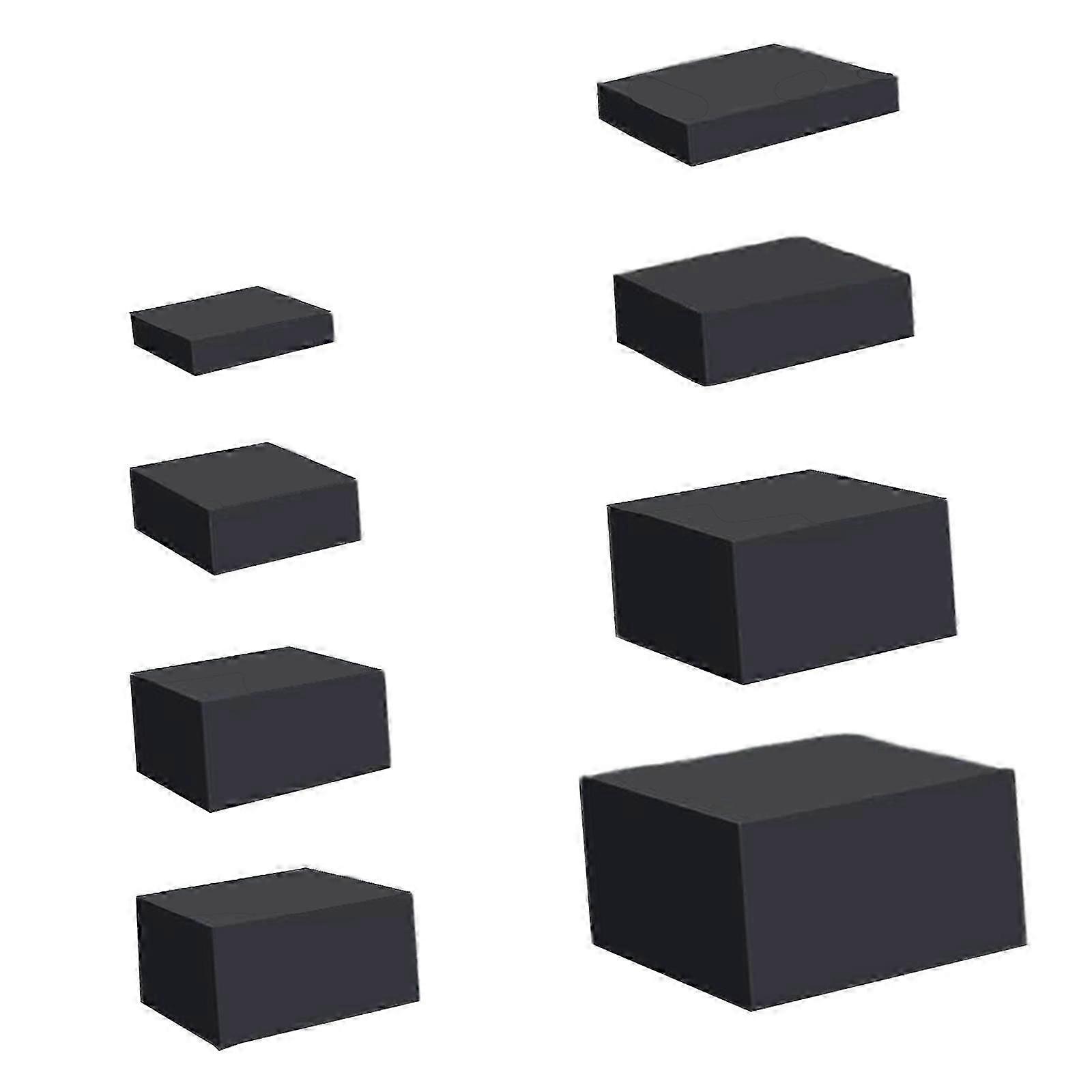 8x Akryl Cube Display Box Riser Nesting Riser Stativ för mat Tårta Dessert Vit p