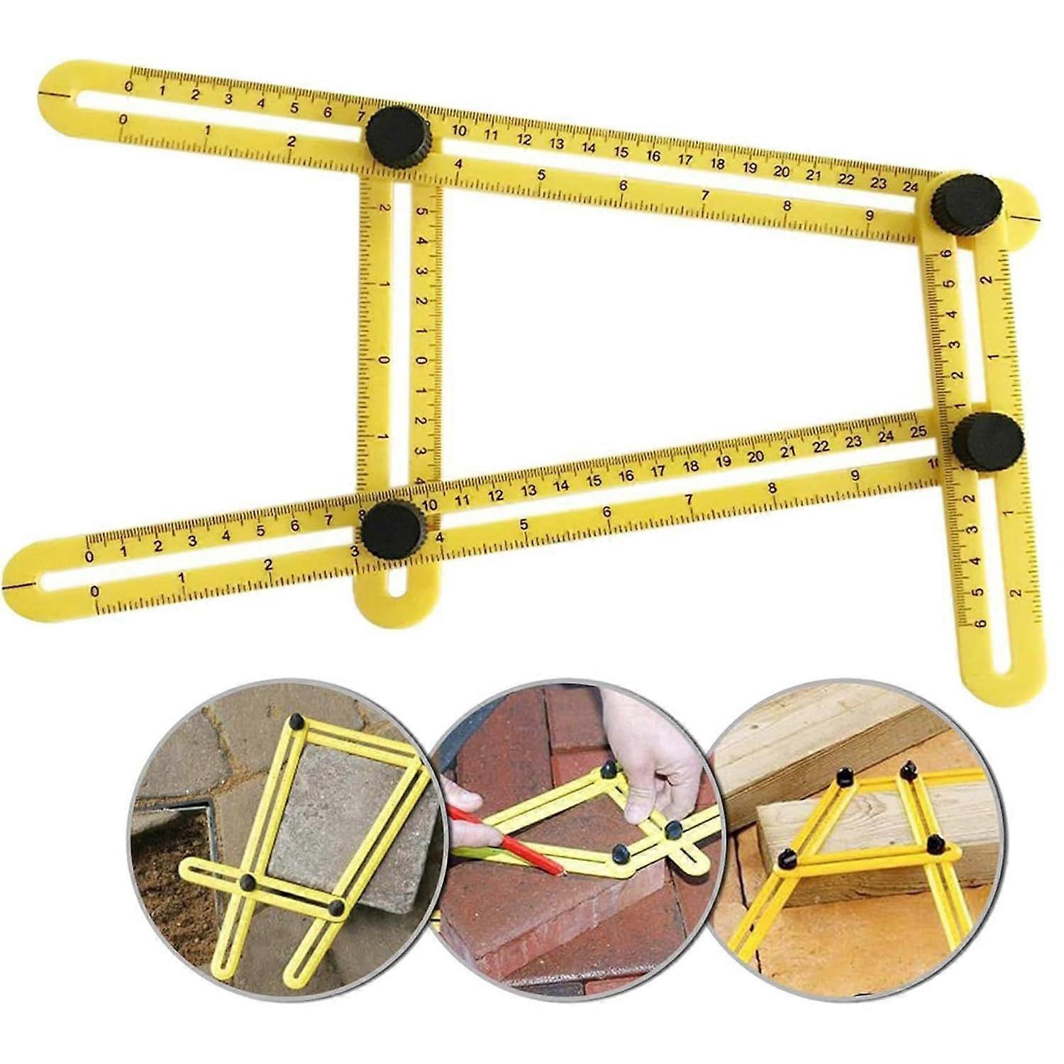 Multi Angle Ruler Template Tool, Angleizer Template Tool, Multi-Angle Measuring Ruler, Foldable Measuring Ruler, General Ruler Template Angleizer for 