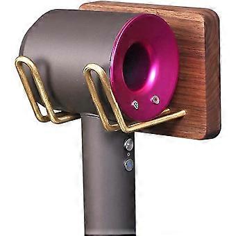 Hair Dryer Holder Hair Dryer Holder for Dyson Supersonic Hair Dryer Wall Mounted Wooden Hair Dryer Rack Organizer Shelf for Home Bathroom Bedroom Hair