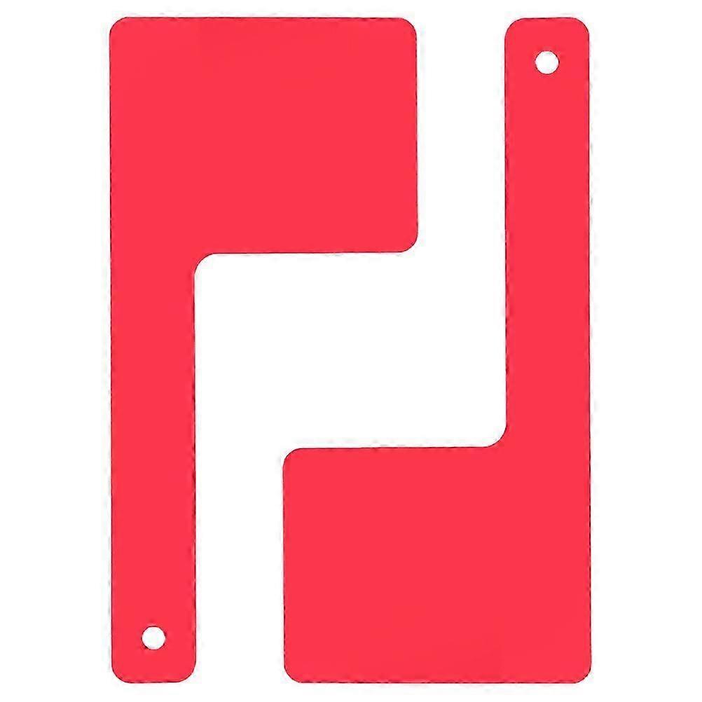 Universal Acrylic Mailbox Flag Replacement with Rotatable Red Flag 2Pcs