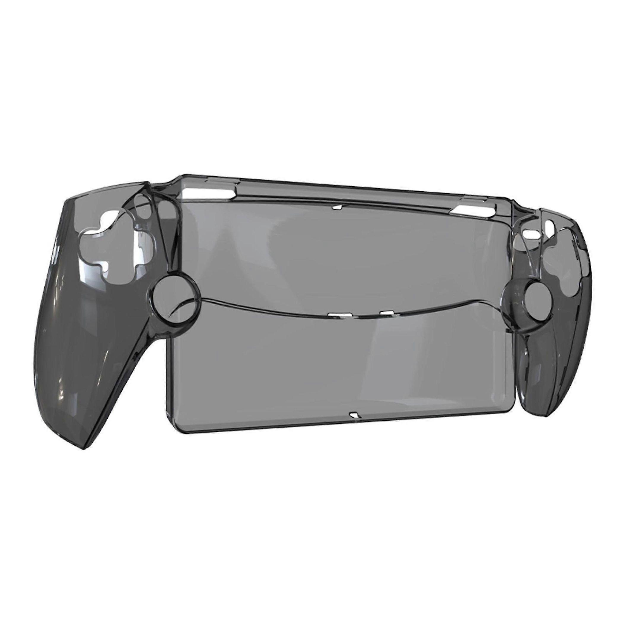 Crystal Clear PC Protective Case for Sony PS5 Streaming Handheld, Black