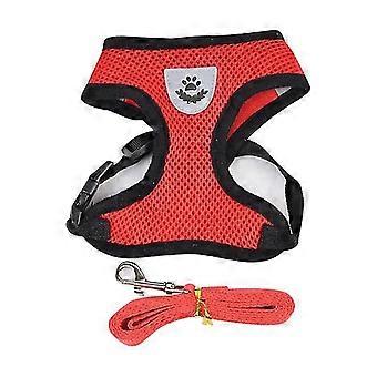 Soft Mesh Breathable Pet Harness Leash Set for Cats and Dogs
