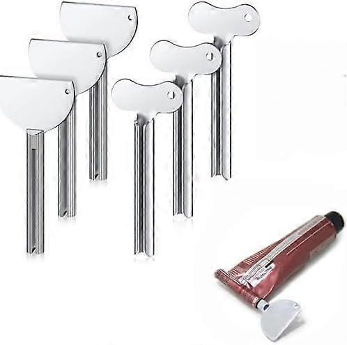 Toothpaste dispenser, 6-pack metal toothpaste dispenser, two styles, made of