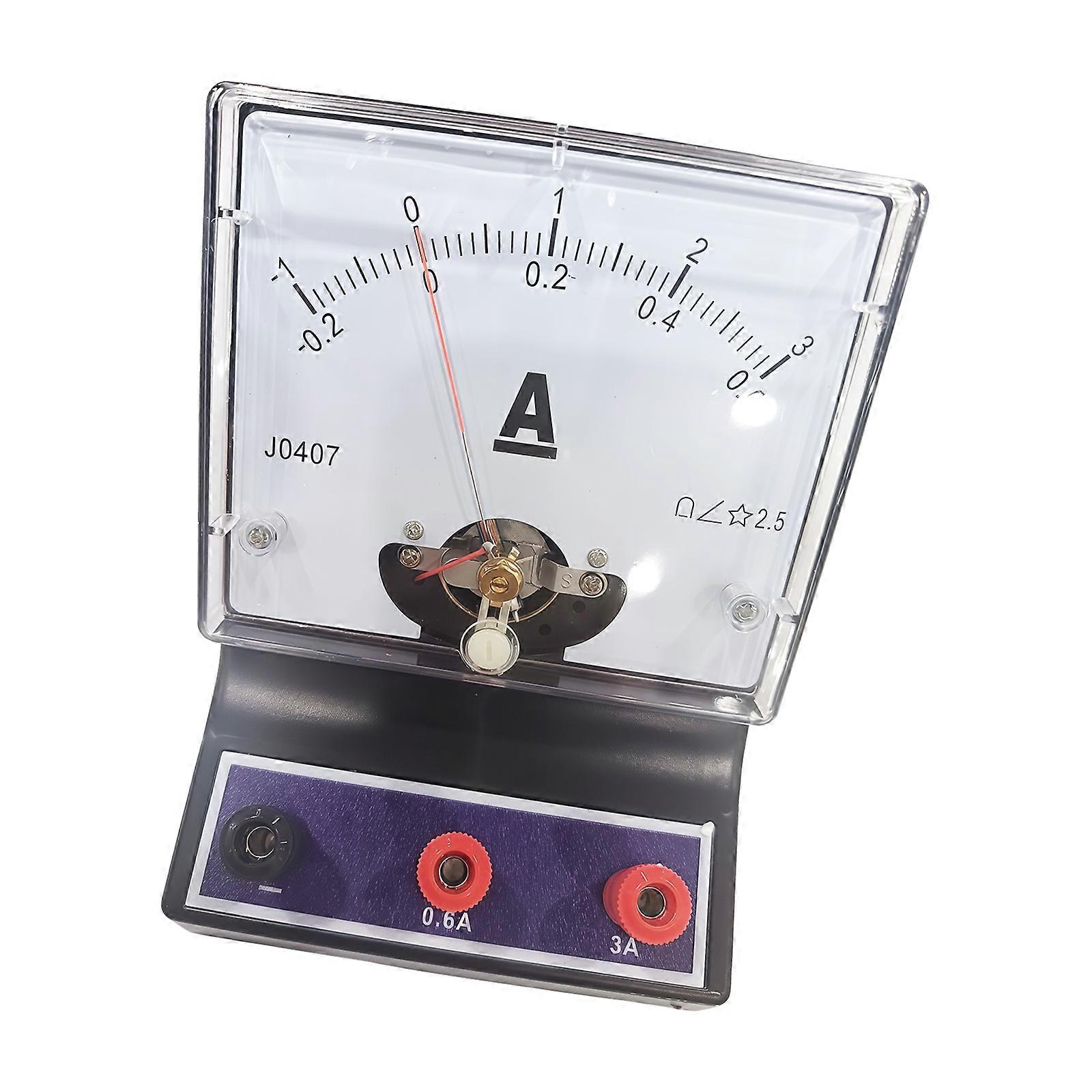 Classical Pointer Styles Current Meter Safe Overload Protections Perfect For Physics Teaching Tools D C Ampere Meter Multicolor