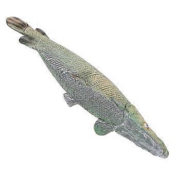 Lebensechte Fischfiguren Atractosteus Spatel Spielzeug zur Dekoration 5-teilige Kollektion
