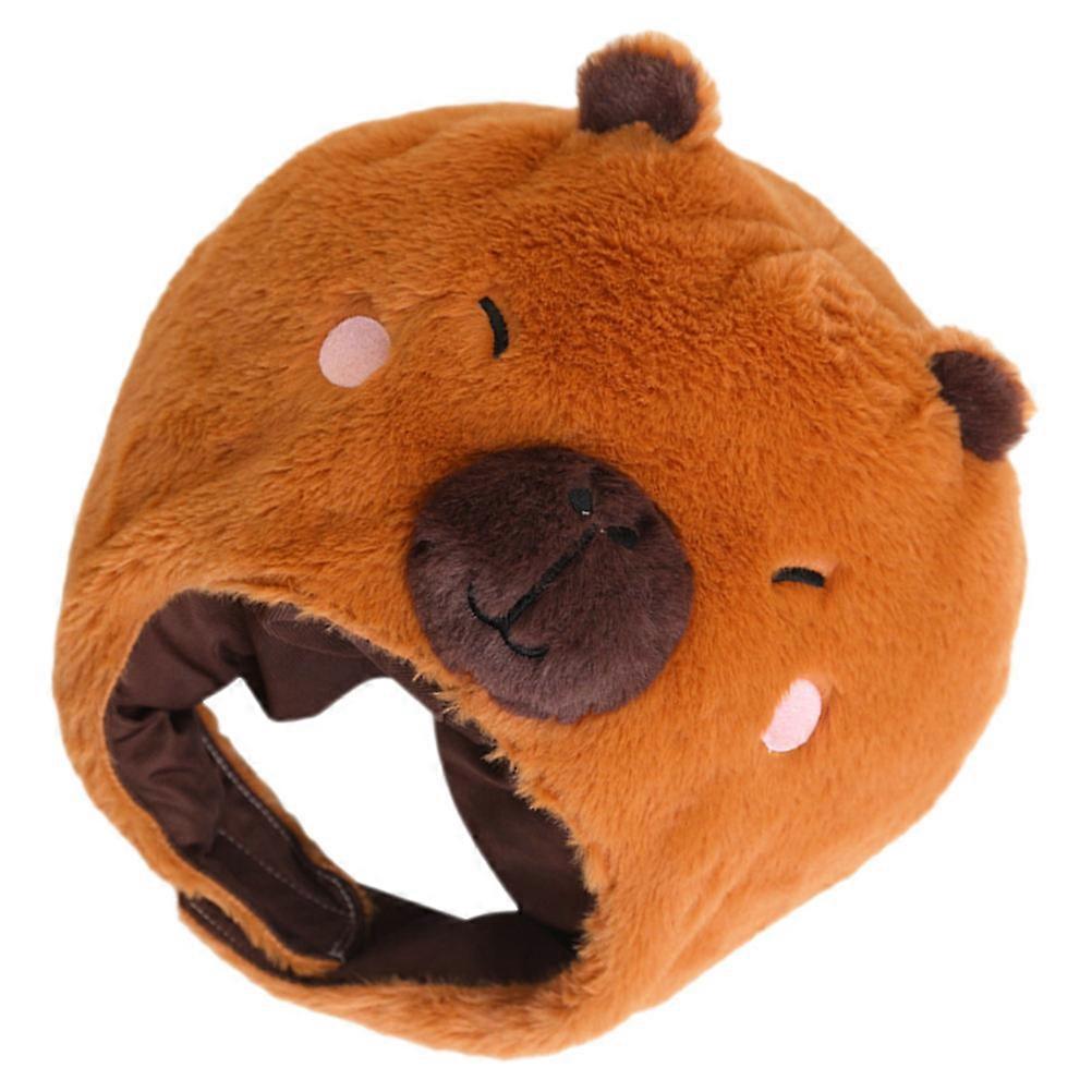 Plush Headgear for Wearing Use with Material
