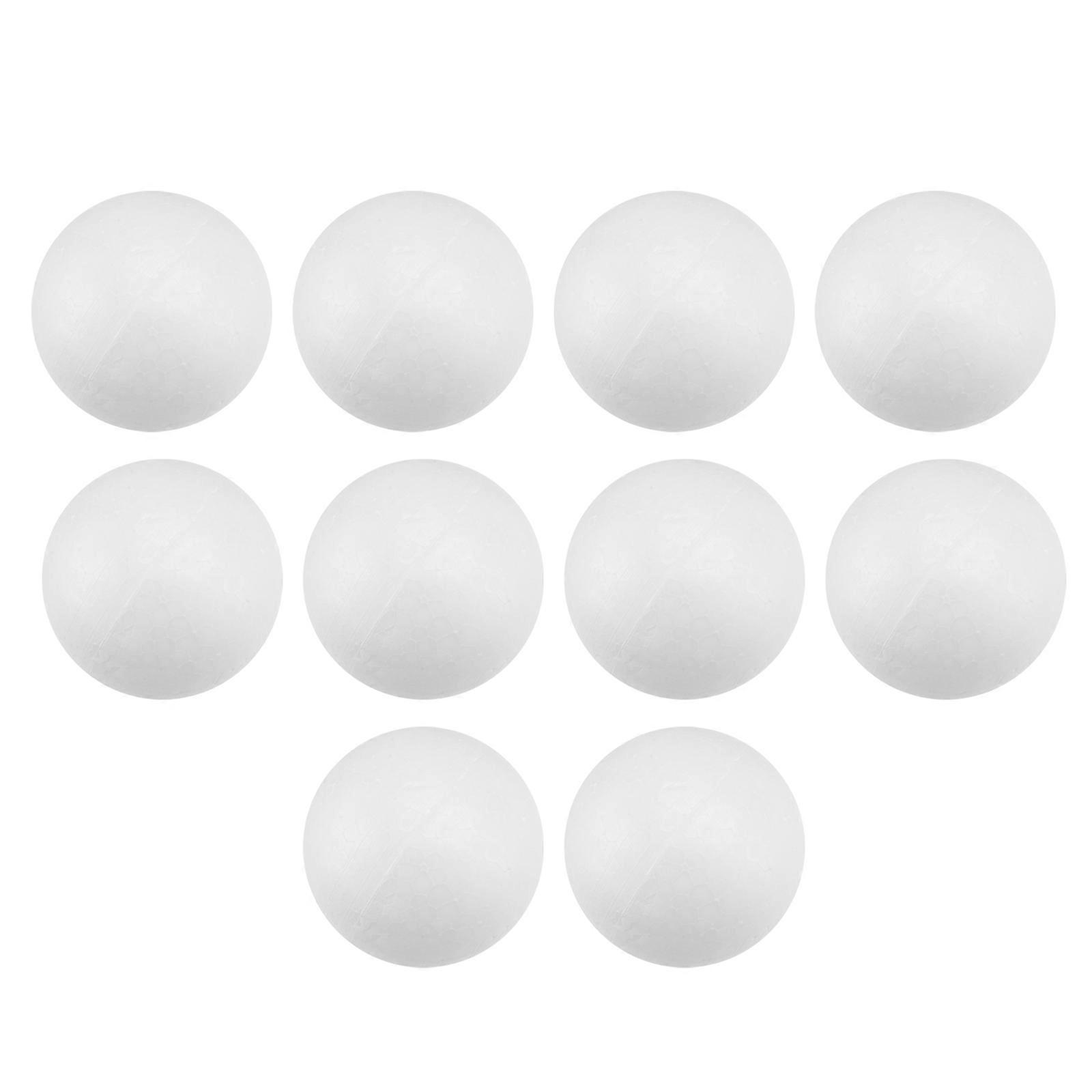 Solid Polystyrene Balls White for Christmas Decorations 20Pcs Set