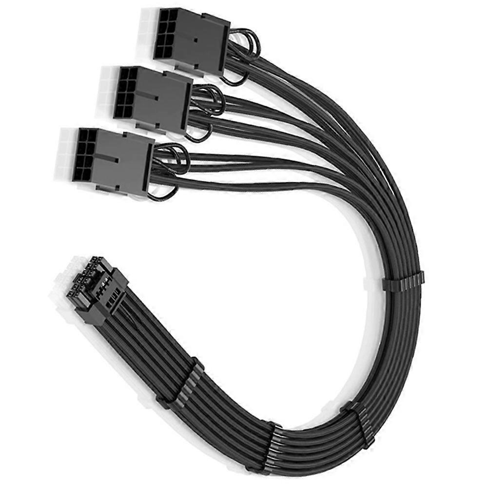 PCI-E 5.0 Sleeved Extension Cable Graphics Card Power Extension Cable Modular Braided Wire