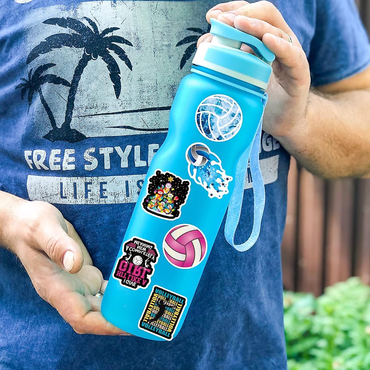 Water Bottle Stickers Volleyball Hydro Flask Stickers 100 Pcs