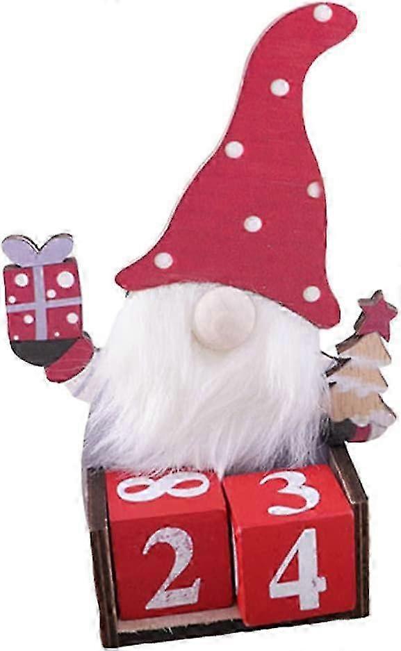 Christmas tree Advent calendar Tree to countdown block Red