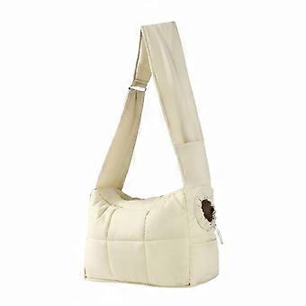 Quilted Pet Carrier Bag Portable Crossbody Pet Carrier Strap Slings for Outdoor