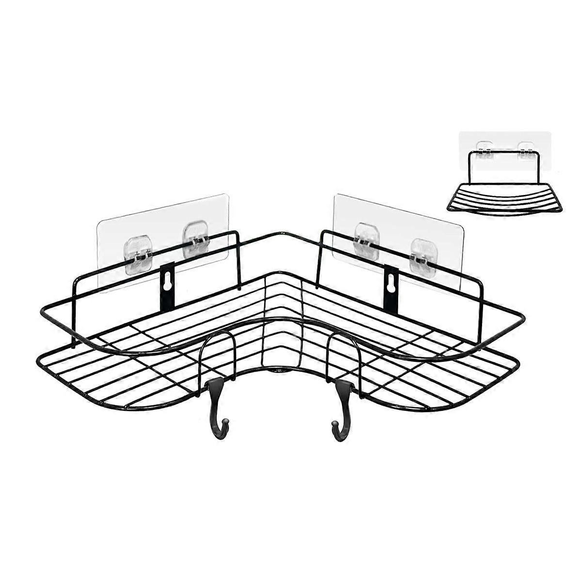 Elegant Rustproof Corner Shower Caddy With Drainage