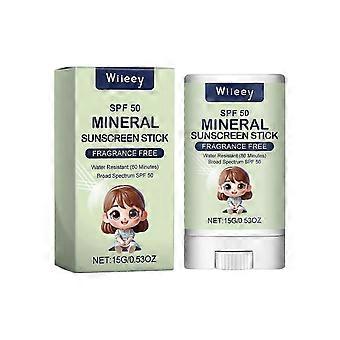 Sonnenschutzstift SPF 50 PA+++, Sonnenschutzstift, LSF 50 Feuchtigkeitscreme für das Gesicht, wasserfeste Sonnencreme gegen UVA und UVB, Reise-Sonnencreme für den täglichen Gebrauch, Delicat