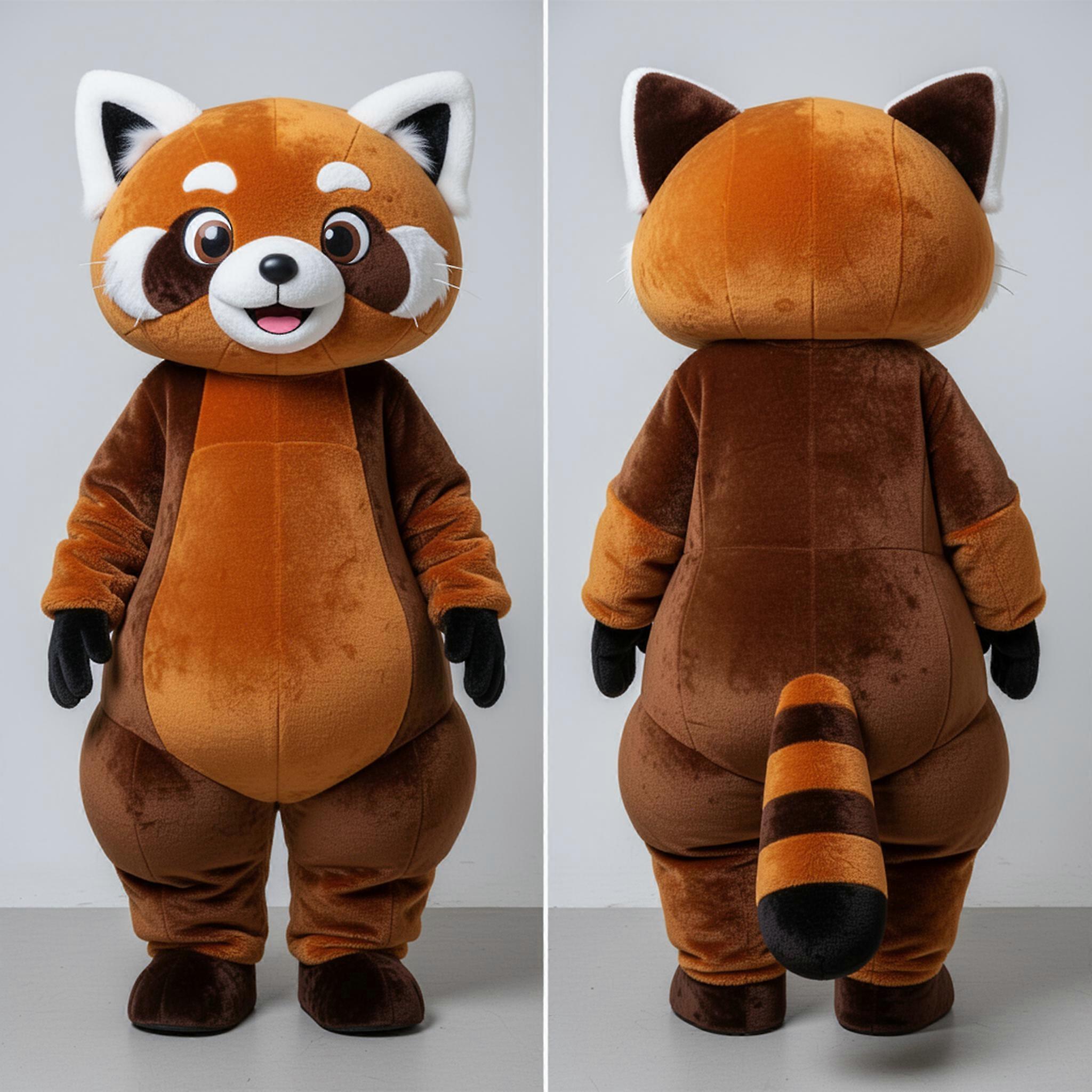 MASTICOT Crimson Plush Red Panda Mascot