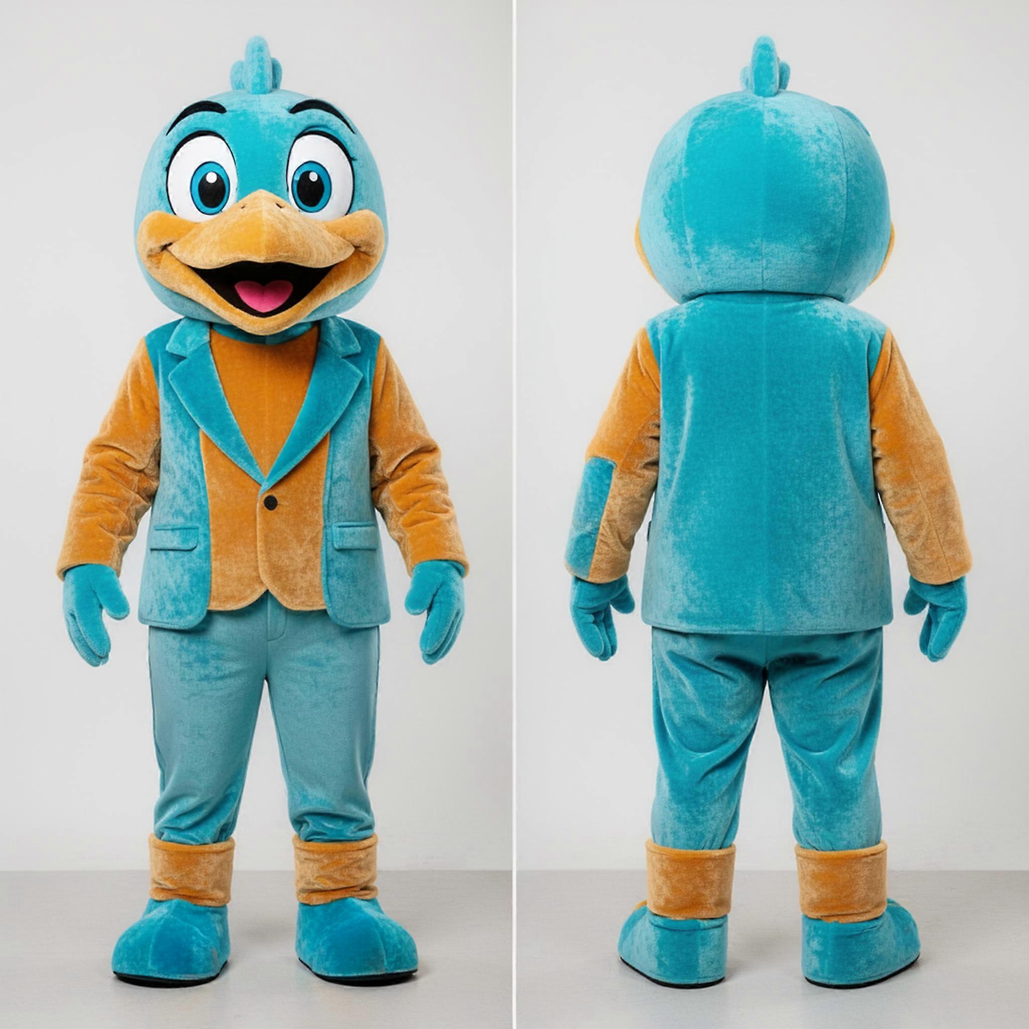 MASTICOT Golden Plush Butter Chicken Mascot