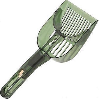 Large Cat Litter Scoop, Sturdy Green ABS Filter Design, Comfortable Handle, Effortless Scooping, For Tofu Sand, Suitable for Cats and Hamsters