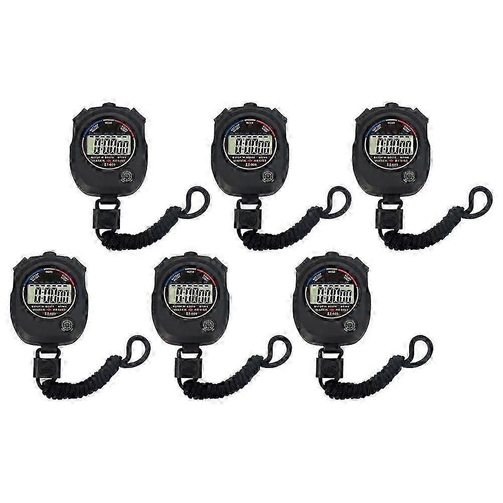 6Pcs Game Stopwatch Match Timer Electronic Watch Practical Training Timer