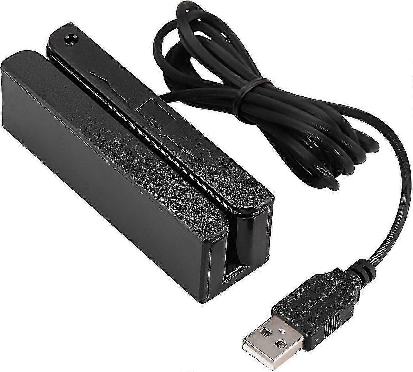 Compact 3-Track USB Magnetic Card Reader