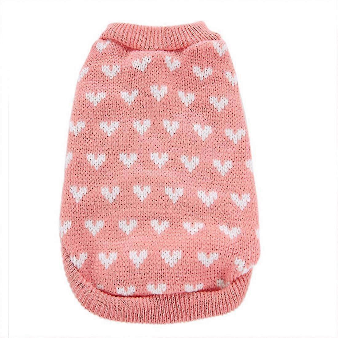 Soft Warm Cat Hoodie Heart Pattern