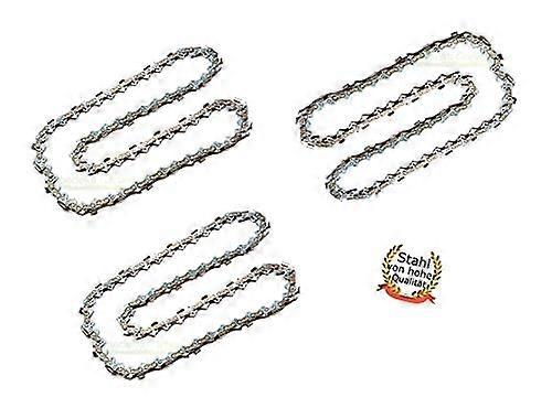 3 Pack 16 Inch 40 cm Chainsaw Chain 3/8 0.050 57DL Replacement for Einhell Models Smooth Cutting