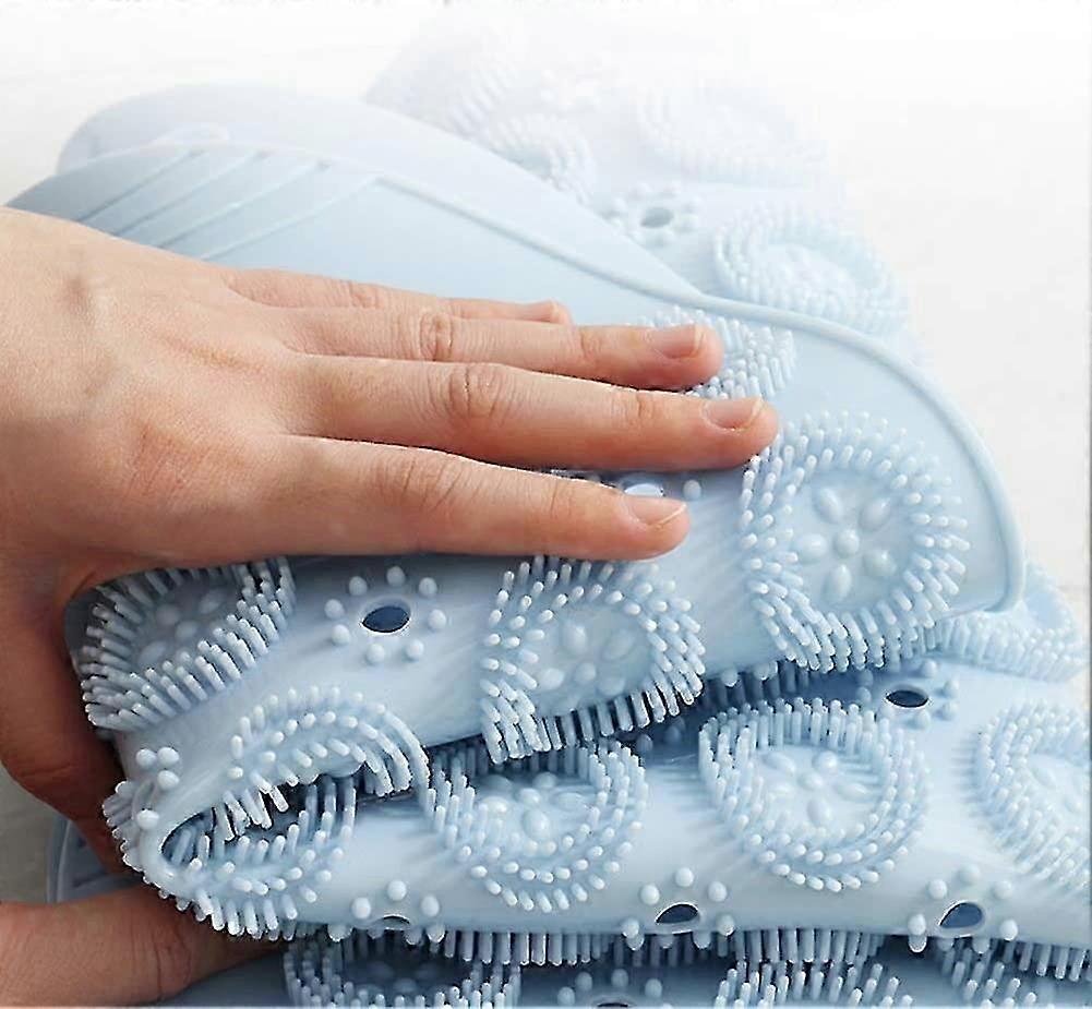 Drainage Hole Bath Mat with Suction Cups