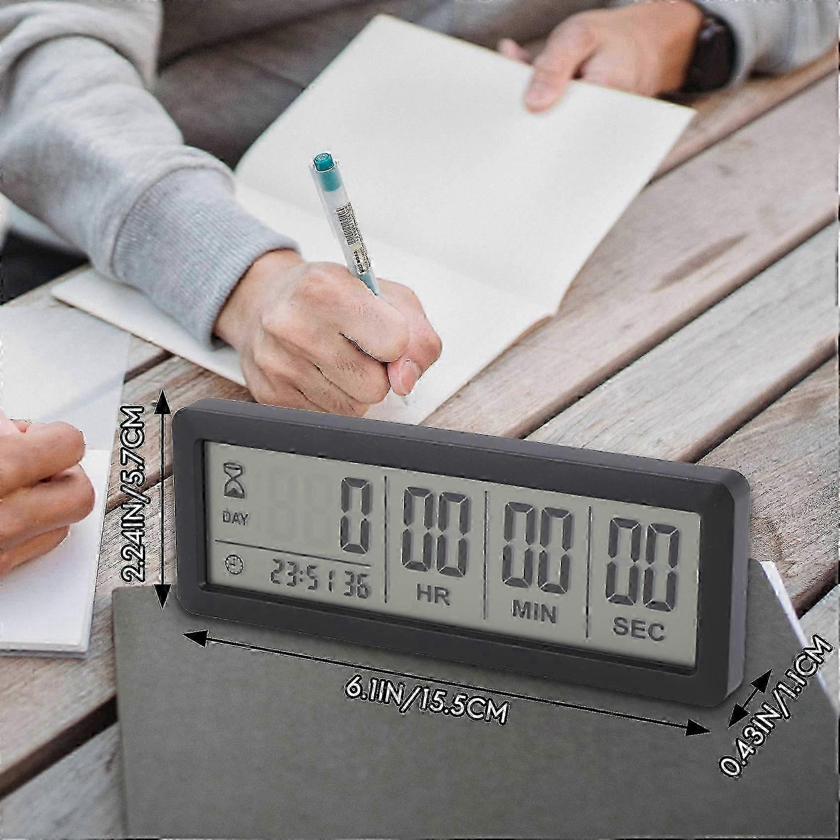 999-Day Digital Countdown Timer Black