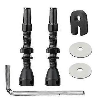 Tubeless Valve Bike Presta Valve Kit CNC Road Gravel Tubeless Tire Nipples Removable Core Bike Tire