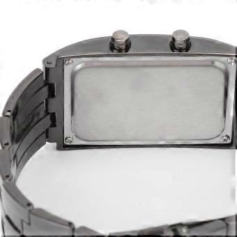 LED-Uhr Einzigartige binäre Zeitmodusanzeige Konvexe Bogenstruktur Wasserdichte LED-Armbanduhr Elektronische Uhr