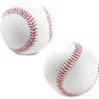 2 stuks standaard honkballen van 9 inch, één zachte bal en één harde bal