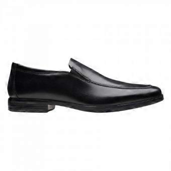 Chaussures bateau pour hommes Clarks, modèle Howard Edge, en cuir, avec un talon compensé.