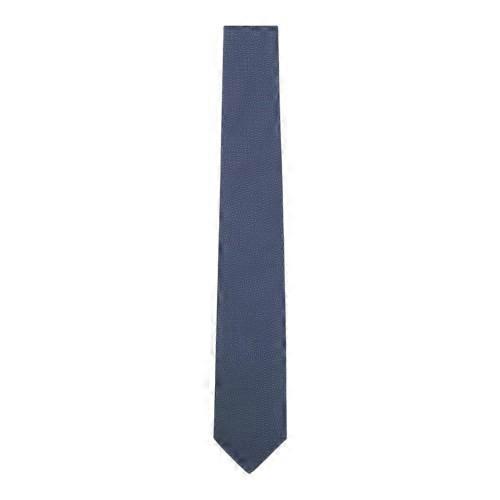 Boss Mens Geometric Pattern Jacquard Tie