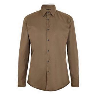 Boss Mens Plain Oxford Long-Sleeved Shirt