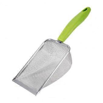 Compact Metal Cat Shovel With Sieve Holes