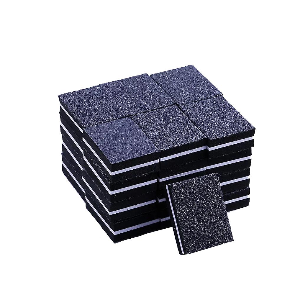 50pcs Nail Sponge Small Square Nail Polishing Block-blackmake Up