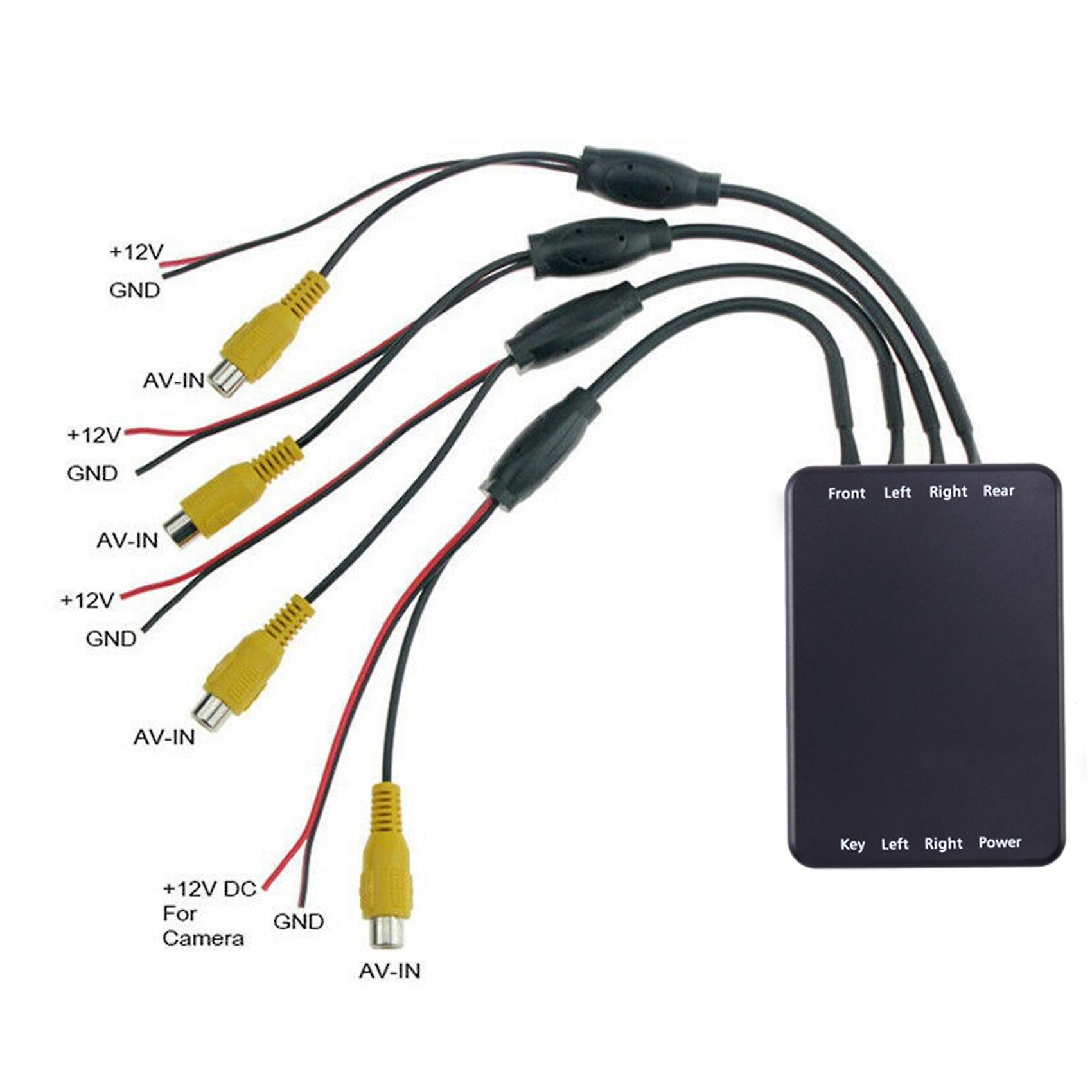 Car Parking Panoramic Rearview 4 Degree Camera Control Box System DVR Without Camera