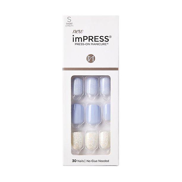 Kiss Impress Press-on Nails, Lavender Whisper, 30 Count