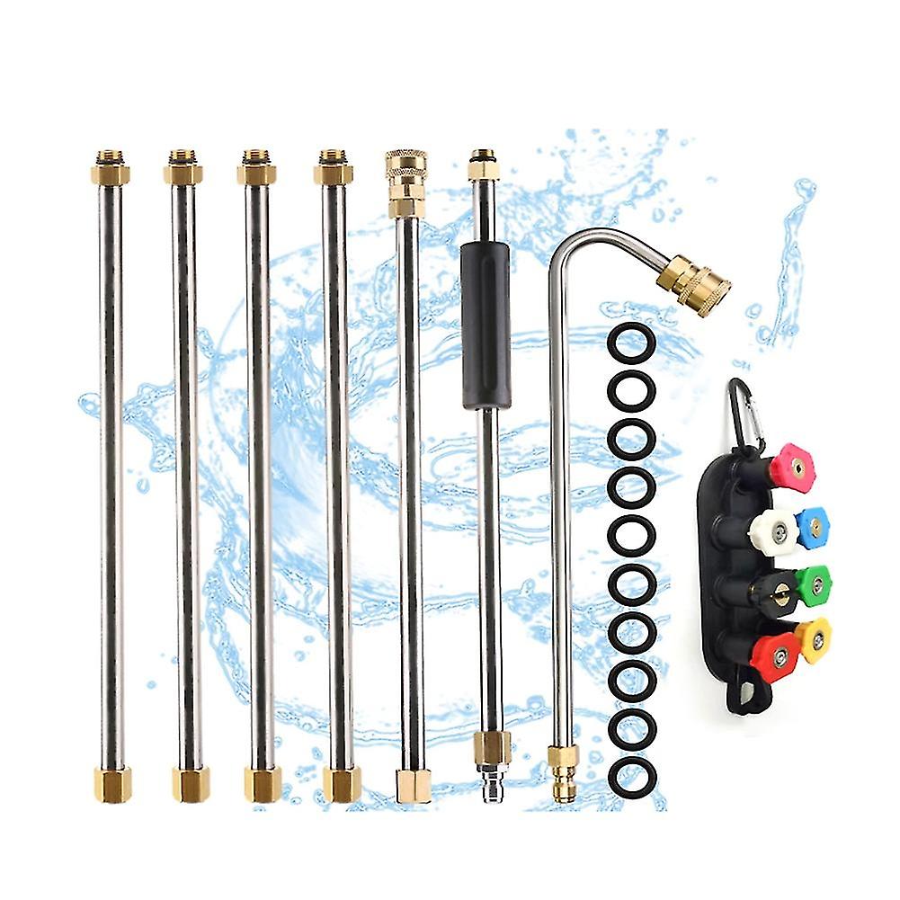 Pressure Extens, With 1/4 Inch Connect, With 7 Nozzle Tips,4000