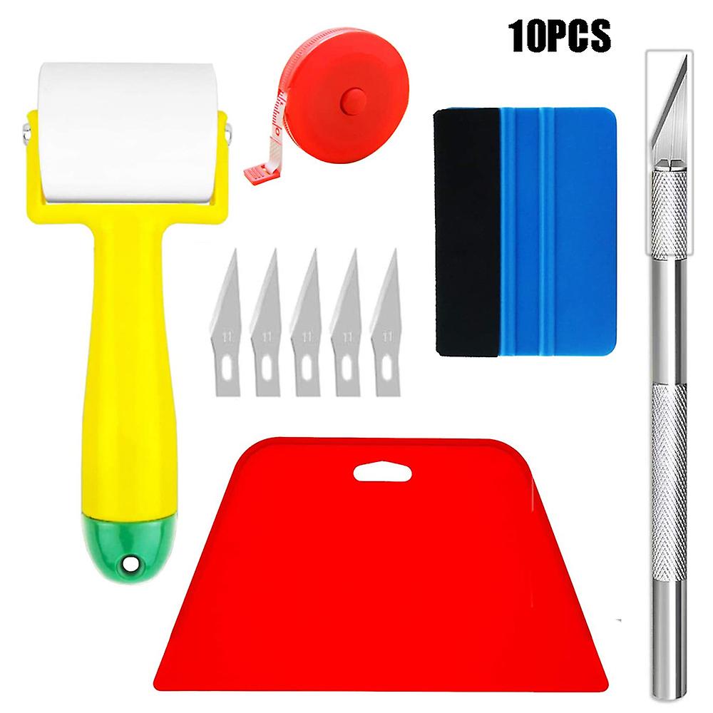 Wallpaper Smoothing Tool Kit for Applying Adhesive Contact Paper Window Film Craft Glass Film Scraper Set At and Fashion Wallpaper Kit