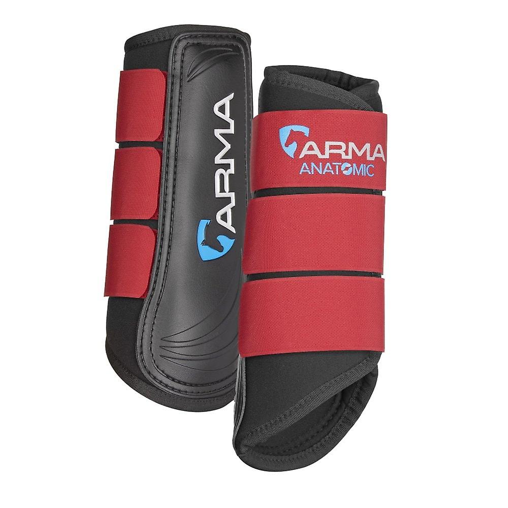 Shires Arma Neoprene Brushing Boots - Deep Red