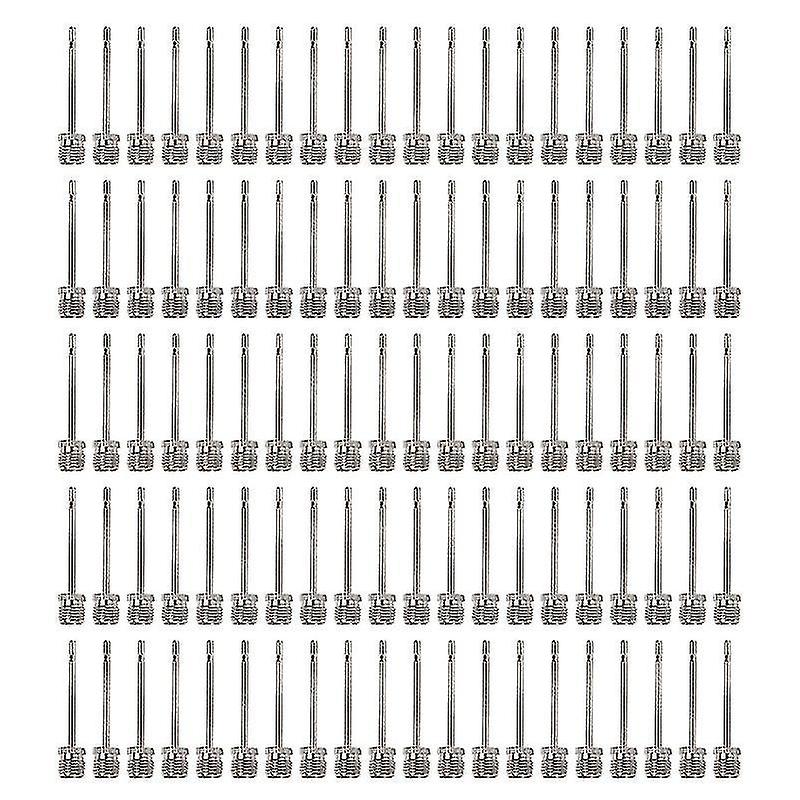 100 Pcs Stainless Steel Pump Needle Ball Pump Inflation Needles For Soccer Rugby Football Volleyball