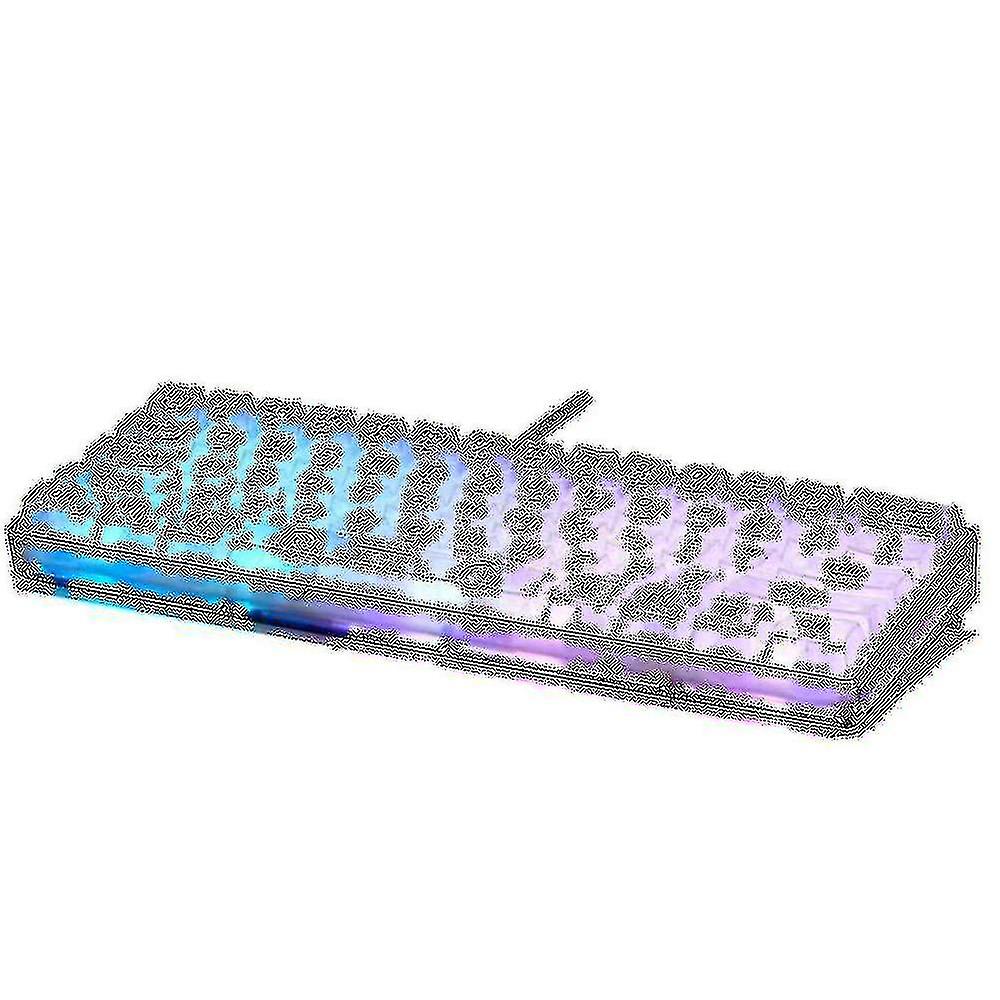 Wired 61 Key Transparent Keycaps Ice Crystal Keycap Rgb retroilluminato per desktop laptop sensazione meccanica