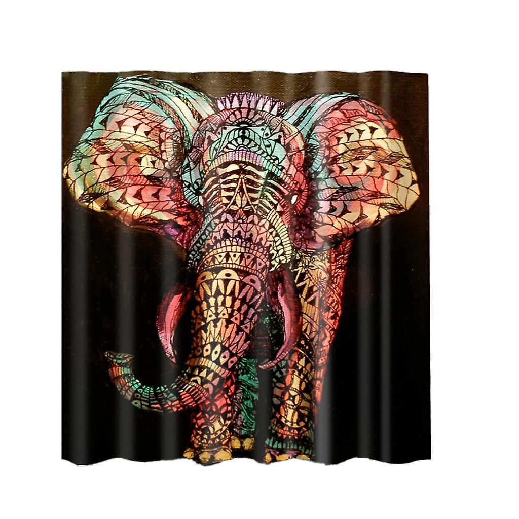 Waterproof Polyester Bathroom Shower Sheer Curtain Panel Decor w/ Hooks #13