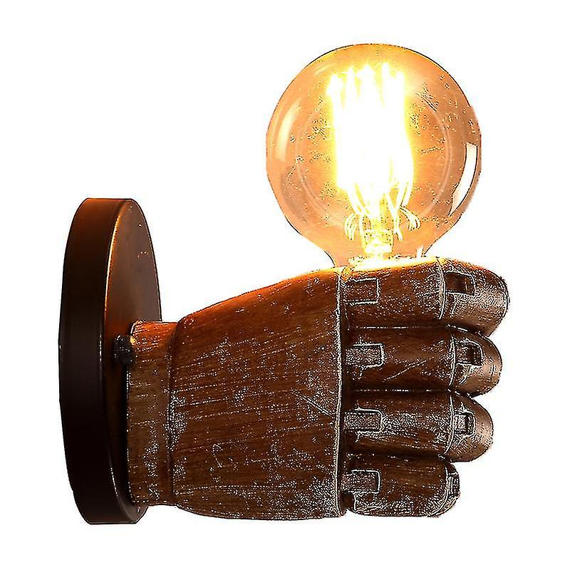 Wall Lamp Without Bulb Retro Right Hand Shape