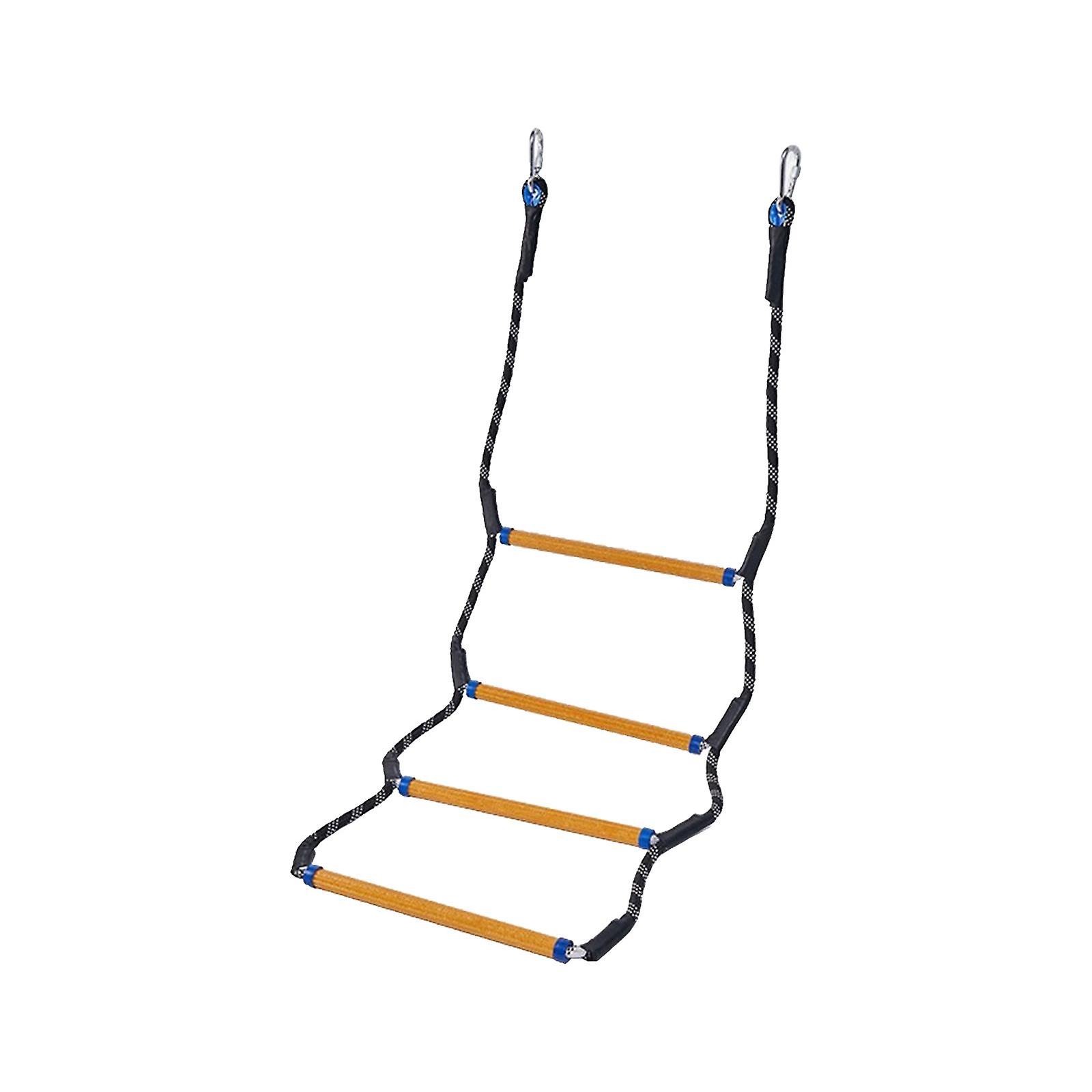 Climbing Ladder Assist Boarding Ladder Foldable Yacht Kayak Boat Rope Ladder 4 Steps