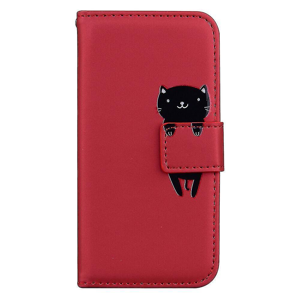 Compatible With Xiaomi Redmi Note 8t Case Shockproof Funny 3d Animal Cat Flip Pu Leather Cute Magnet