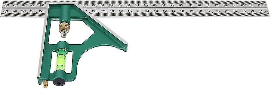 300mm Combination Multifunctional Square Ruler, 45/90 Degree Square Angle Ruler Measuring Tools With