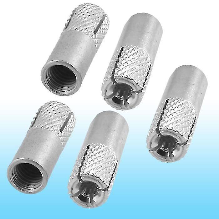 5pcs Lag Head Screws 28mm Long Metal M8 Threaded Expansion Bolt Sleeve Anchor Tool